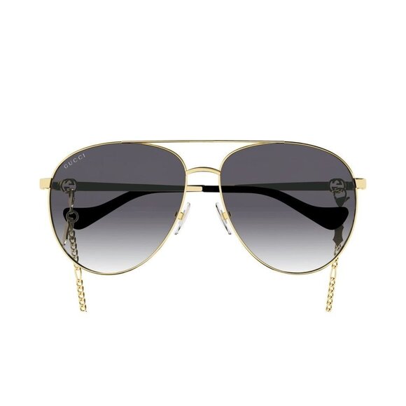NEW GUCCI SUNGLASSES WITH GOLD CHAIN UNISEX GUCCI GG1088S 001